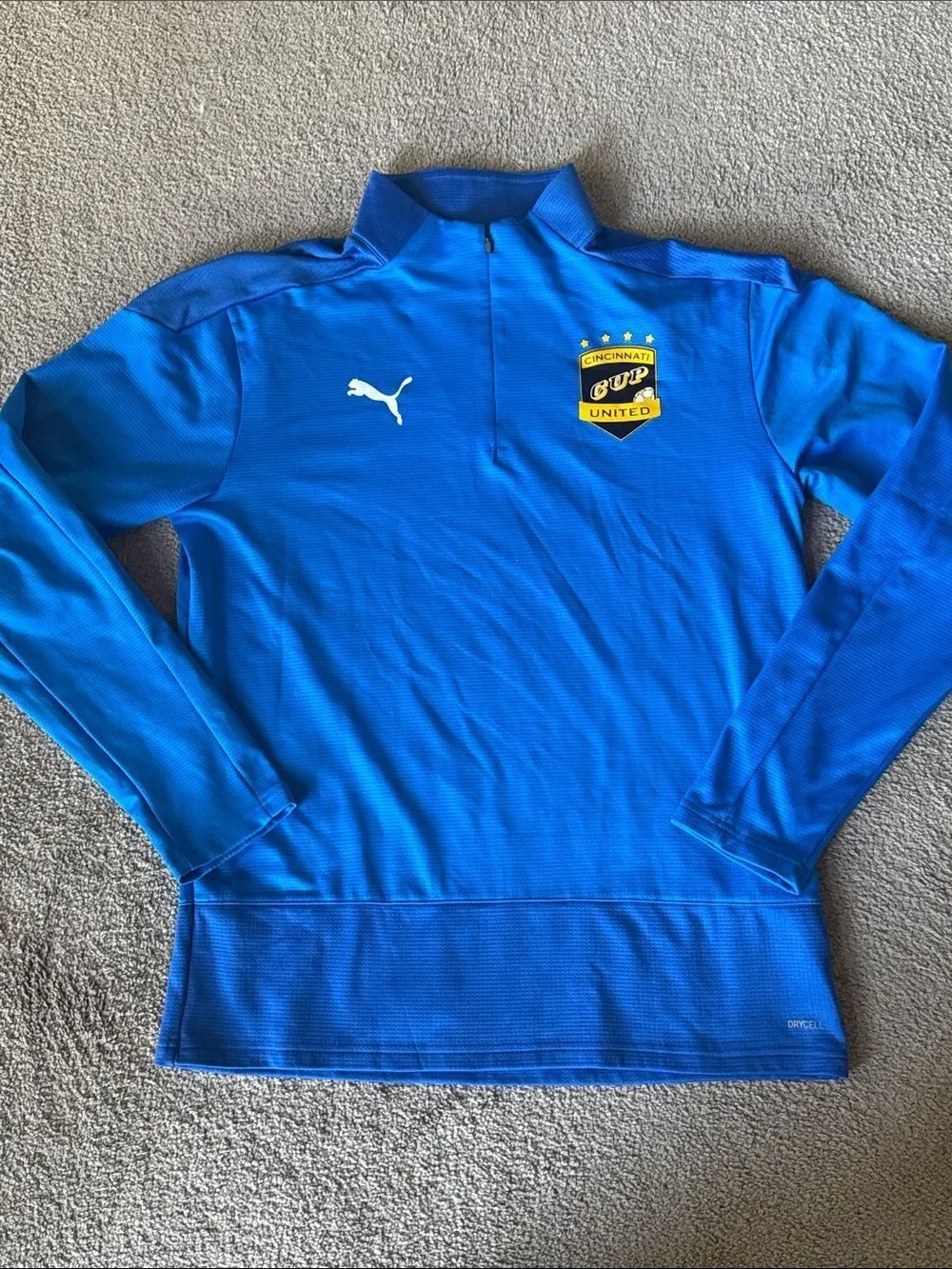 Rare! Puma Team Goal 23 Cincinnati United Quarter-Zip Training Top!